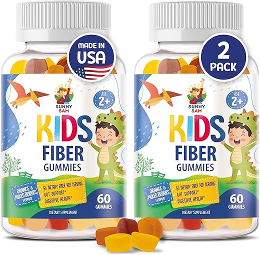 Gomas de Fibra para Crianças – Gummies de Fibra para Crianças – 60 g - SUNNY SAM
