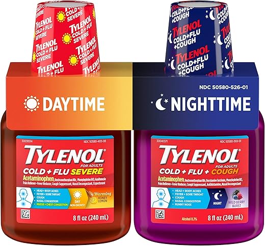 Cold Flu Severe Daytime – Alívio rápido dos sintomas de gripe e resfriado - Tylenol