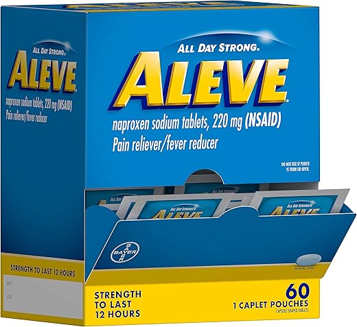 Alívio da Dor – Analgésico de Ação Rápida – 20 Comprimidos - Aleve