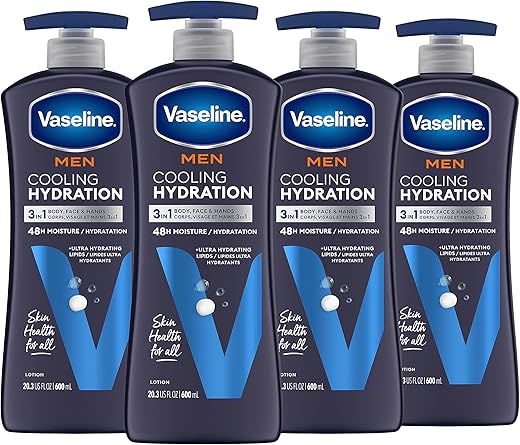Men Hidratação Refrescante 3 em 1 Rosto e Mãos – 100g - Vaseline