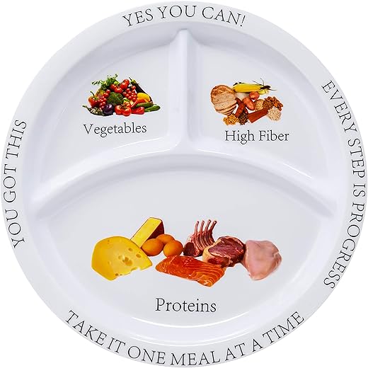 Universal Body Labs - Pratos Nutricionais de Controle de Porção para Perda de Peso Bariátrica para Adultos (2 Unidades) – Marca: Bariatric Portion Control