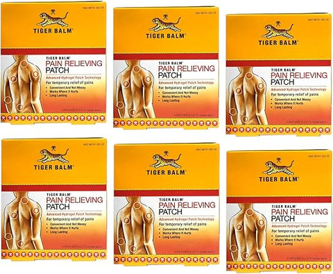 Prince Of Peace - Tiger Balm Patch Alívio da Dor, Pacotes de 5 Unidades (Embalagem com 6)