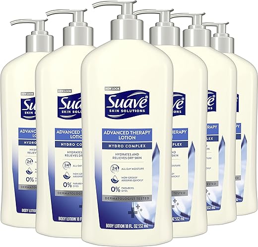Loção Corporal Suave Skin Solutions, Terapia Avançada, 532 ml (Pack com 6 unidades)