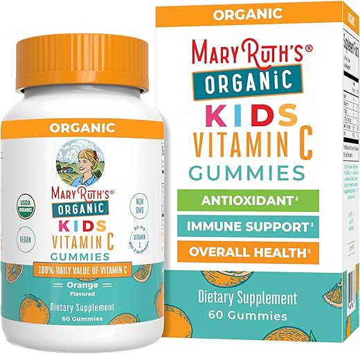 Gomas de Vitamina C para Crianças | Reforço Imunológico | Orgânico e Delicioso - MaryRuth Organics