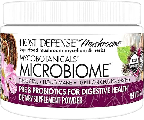 MycoBotanicals Microbiome* Pó Digestivo – 60g | Potencialize sua saúde intestinal - Host Defense
