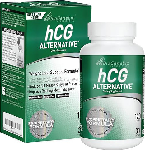 Alternativa hCG para perda de peso – Pílulas queimadoras de gordura para homens e mulheres – Acelera o metabolismo e apoia dietas saudáveis – Fórmula alternativa – Suprimento de 30 dias - BioGenetic Laboratories