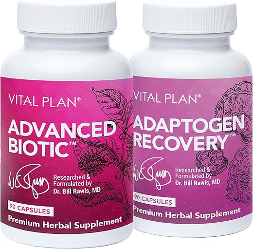 Vital Plan - Suplementos de Suporte Imunológico do Dr. Bill Rawls – Pacote de Reforço Imunológico com Erva-de-São-João, Unha-de-Gato e Chapéu-de-Couro – Marca Dr. Bill Rawls