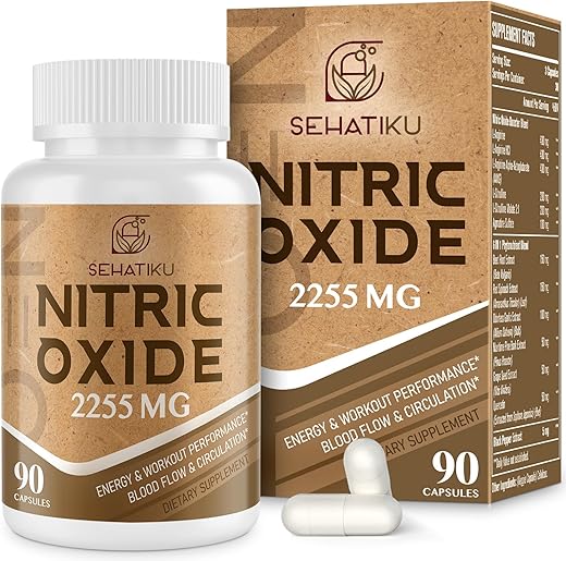SehatiKu - Suplemento de Óxido Nítrico 2255 MG – Potencializador de Óxido Nítrico