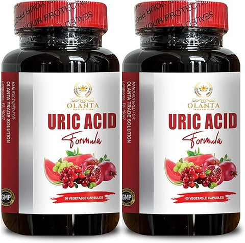 Generic - Fórmula Natural de Ácido Úrico – Suplemento para Reduzir Ácido Úrico, Ervas para Ácido Úrico, Semente de Aipo, Cereja Azeda, Grãos de Café Verde, Romã, Cúrcuma, Fórmula Herbal, Cardo de Leite – 2g