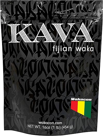 Wakacon - Kava Waka em Pó – Autêntico, Nobre Pó de Raiz de Kava de Fiji – Premium, Sustentável, 16g