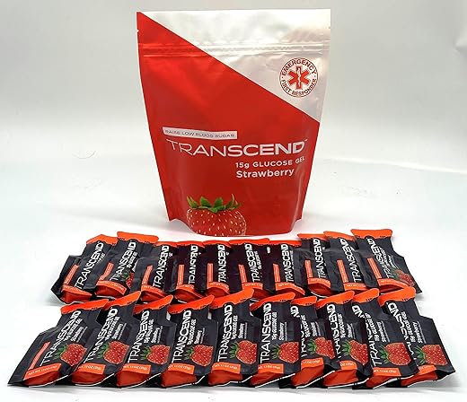 Vitonus - Géis de Glicose com Sabor de Morango, 20 Pacotes de 1,1 Onças em Bolsa da Marca, 15g de Glicose de Ação Rápida