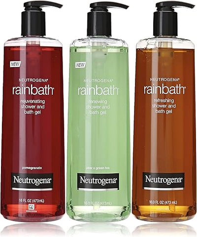Rainbath Multi-pack 3 Unidades – Fórmula Original, Romã e Pera – 300ml - Neutrogena