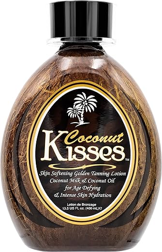 ED HARDY - Ed Hardy Loção Bronzeadora Golden Coconut Kisses Cruelty Free, Sem Glúten, Sem Óleo Mineral, Sem DHA para Todos os Tipos de Pele, 400ml