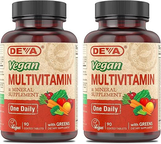 Vegan Multivitamina – Suplemento Vegano com Vitaminas Essenciais – 60 Cápsulas - DEVA