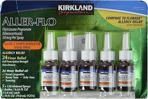 Kirkland Signature - KIRKLAND SIGNATURE Aller-Flo Fluticasona Propionato (Glucocorticoide), 15,9 ml (Pack com 5)