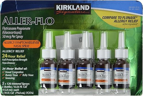 Kirkland Signature - KIRKLAND SIGNATURE Aller-Flo Fluticasona Propionato (Glucocorticoide), 15,9 ml (Pack com 5)