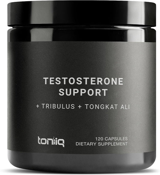 Elite T Formula - Ultra High Potency 200:1 Tongkat Ali, 30:1 Fadogia & 25% Withanolides Ashwagandha - Tribulus with 95% Saponins, Zinc, Boron & Copper - Third-Party Lab Tested - 120 Capsules