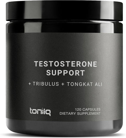 Elite T Formula - Ultra High Potency 200:1 Tongkat Ali, 30:1 Fadogia & 25% Withanolides Ashwagandha - Tribulus with 95% Saponins, Zinc, Boron & Copper - Third-Party Lab Tested - 120 Capsules