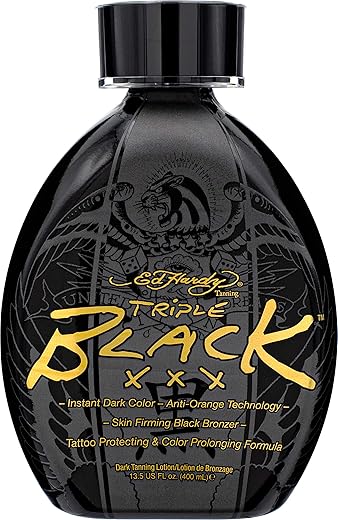 ED HARDY - Ed Hardy BLACK XXX Loção Bronzeadora Instantânea de Cor Escura, 400ml