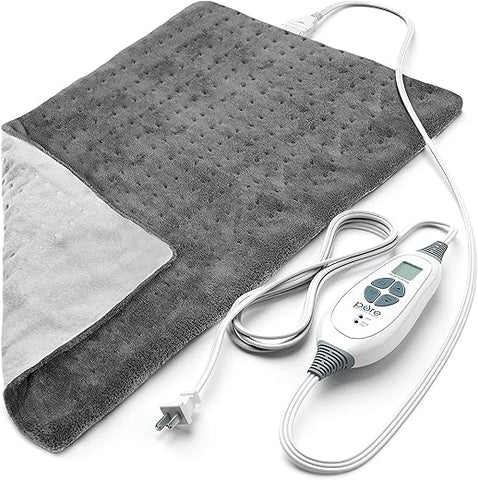 Aquecedor Elétrico PureRelief® XL da Pure Enrichment® – 12″ x 24″ para Dor nas Costas