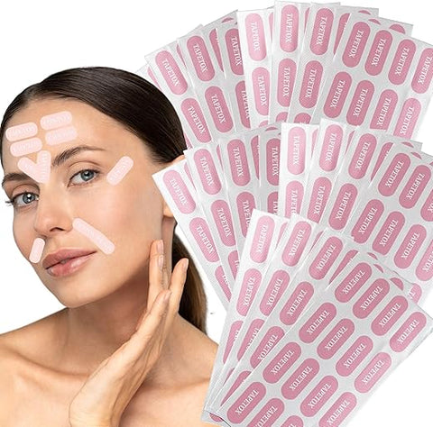 Skin Supervision - Fita Facial para Rugas Tapetox Pré-Cortada para Rosto – Remoção de Rugas, Patches Anti Rugas, Adesivo para Suavizar Rugas – Tratamento de Rugas