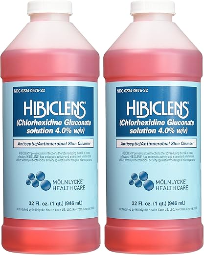 Sabonete Líquido Antimicrobiano para Pele, 946 ml (Pack com 2 unidades) - Hibiclens