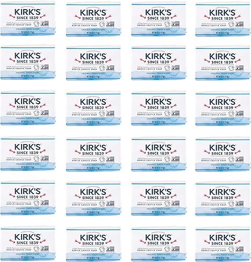Kirk's - Sabonete em Barra Kirk’s Original Coco Castile Fragrância Fresca Original 113g (Embalagem com 24 unidades)