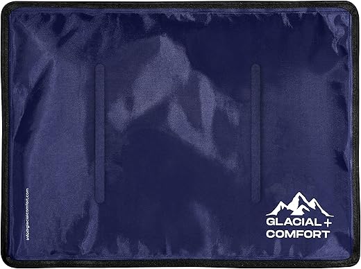 Glacial Comfort - Gel Ice Pack Reutilizável para Lesões – Almofadas Frias (15″ x 11″) para Dor nas Costas, Quadril, Joelho, Ombro, Distensões Musculares, Enxaqueca