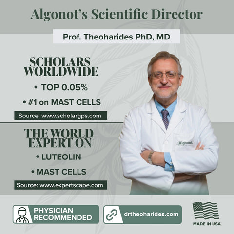 Algonot - NeuroProtek® 2 pack: Luteolina lipossomal com óleo de bagaço de oliva – Suplemento dietético oral único, patenteado e natural em cápsulas gelatinosas que pode promover harmonia